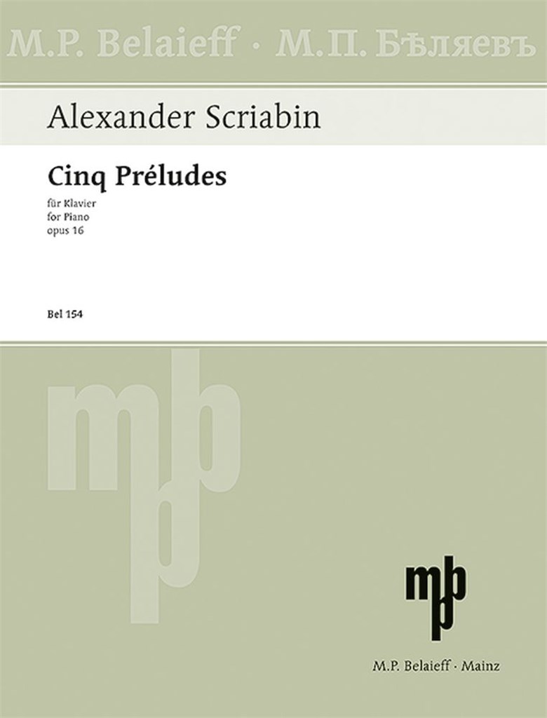 Preludes(5) Opus 16